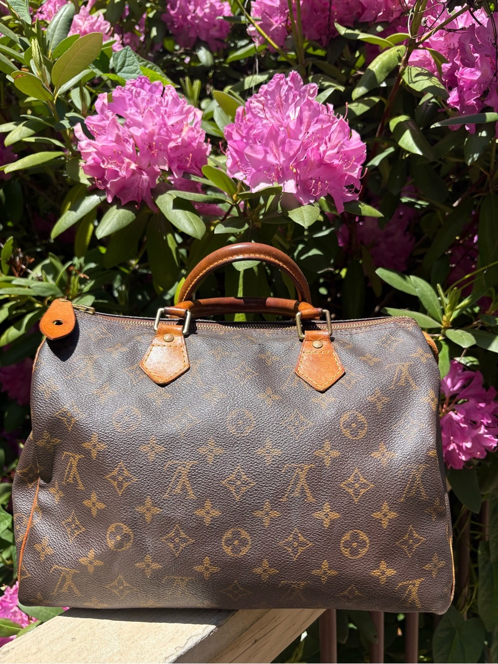Louis Vuitton Monogram Satchel Handbag - Picture 3 of 9